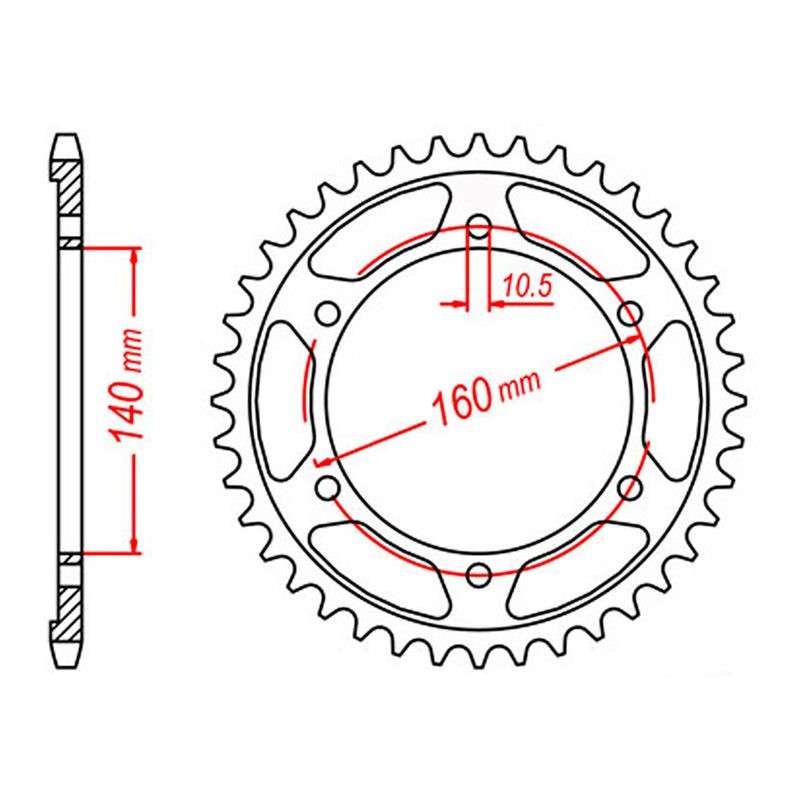 Load image into Gallery viewer, Sprocket Kit Kawasaki ZZR1100 '98 Gold - GB530ZXW 17/44
