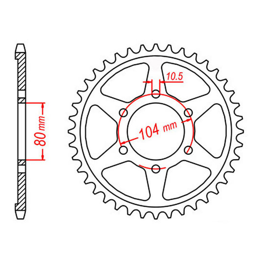Sprocket Kit Kawasaki ZRX1200 - 530ZXW 17/42