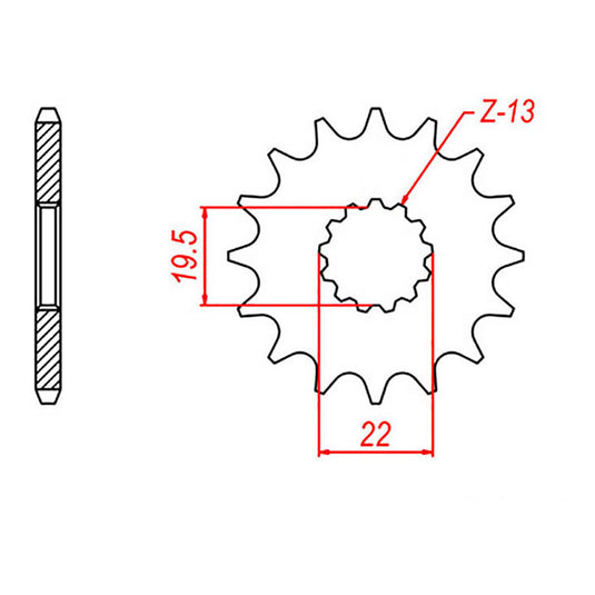 Sprocket Kit Suzuki GSX250 Across - 520XRE 13/49