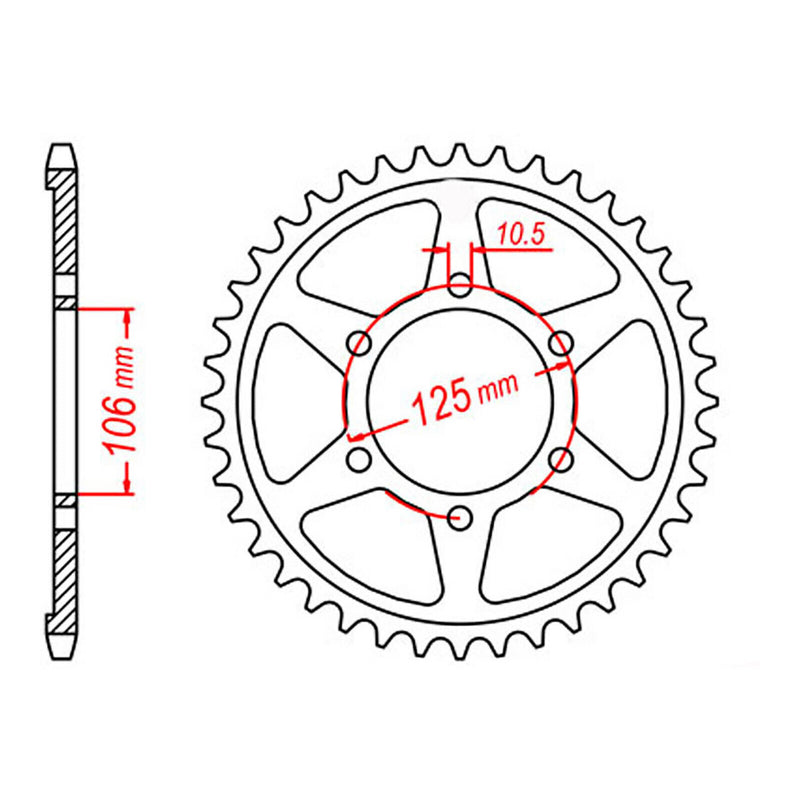 Load image into Gallery viewer, Sprocket Kit Triumph 675 Daytona '06-'11 - GB525ZXW 16/47

