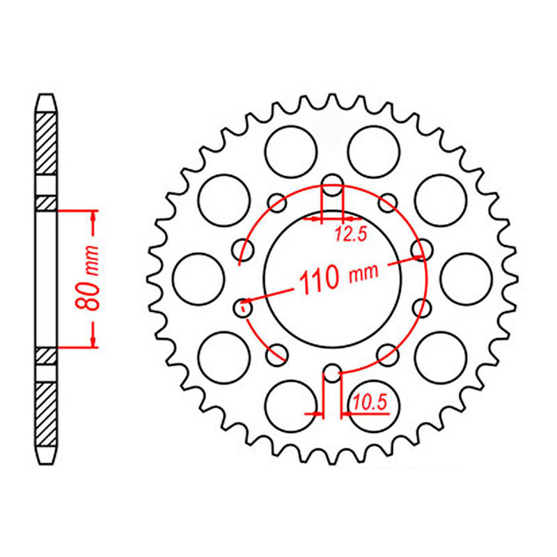 Load image into Gallery viewer, Sprocket Kit Triumph Speedmaster 800 - 525XRE 17/45
