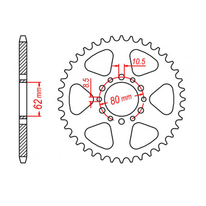 Load image into Gallery viewer, Sprocket Kit Yamaha SR250 - 520SO 16/45
