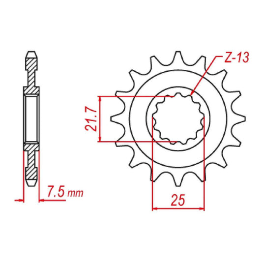 Sprocket Kit Yamaha FZR400RR (520conv) - 520XRE (104 link) 15/43