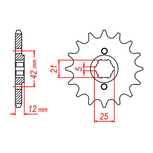 Sprocket Kit Yamaha XJ600 '91/'92 - 530XRE 17/44