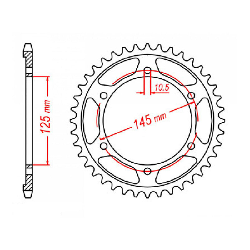 Load image into Gallery viewer, Sprocket Kit Yamaha FZR600 - 530XRE 15/45
