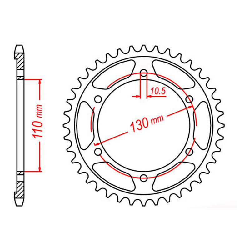 Load image into Gallery viewer, Sprocket Kit Yamaha FZ6/S Fazer '04-'09 - 530XRE 16/46
