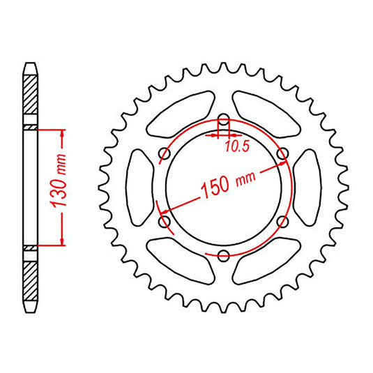 Sprocket Kit Yamaha XJ600 Diversion '09-'15 - 520XRE 15/46