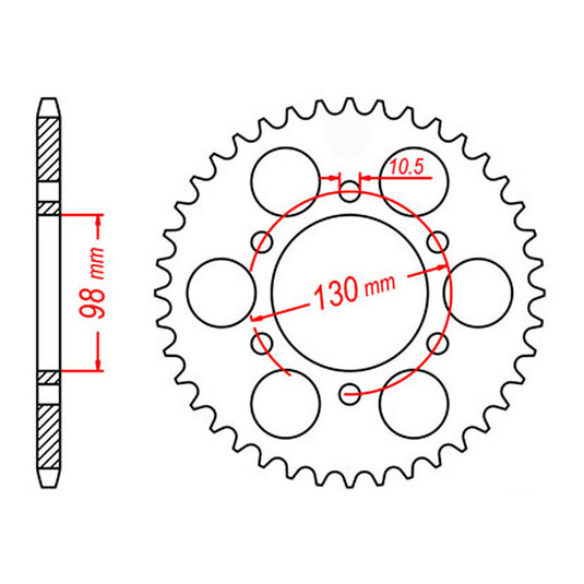 MTX 483 Steel Rear Sprocket