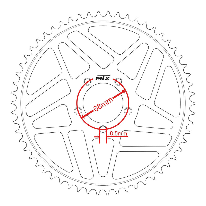 Load image into Gallery viewer, MTX Steel Sur-Ron Rear Sprocket #420 (58T)
