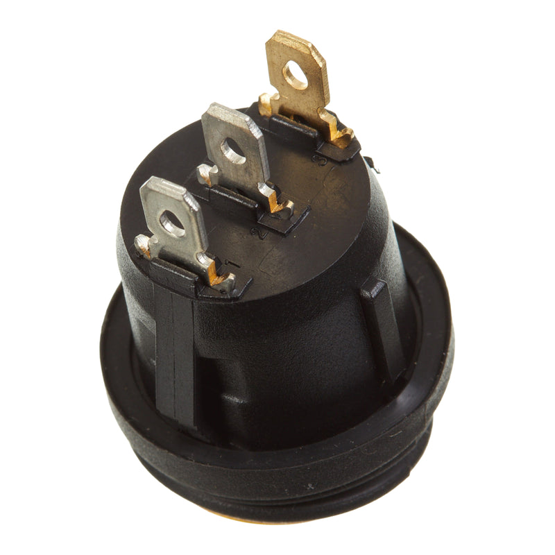 Load image into Gallery viewer, WHITES 12V ROCKER SWITCH ON-OFF YEL WATERPROOF ROUND
