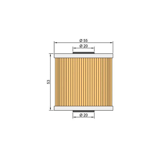 Twin Air Oil Filter Kawasaki Z / KL / KLF / KZ / KLT 200 / 220 / 250 / 600 / 650