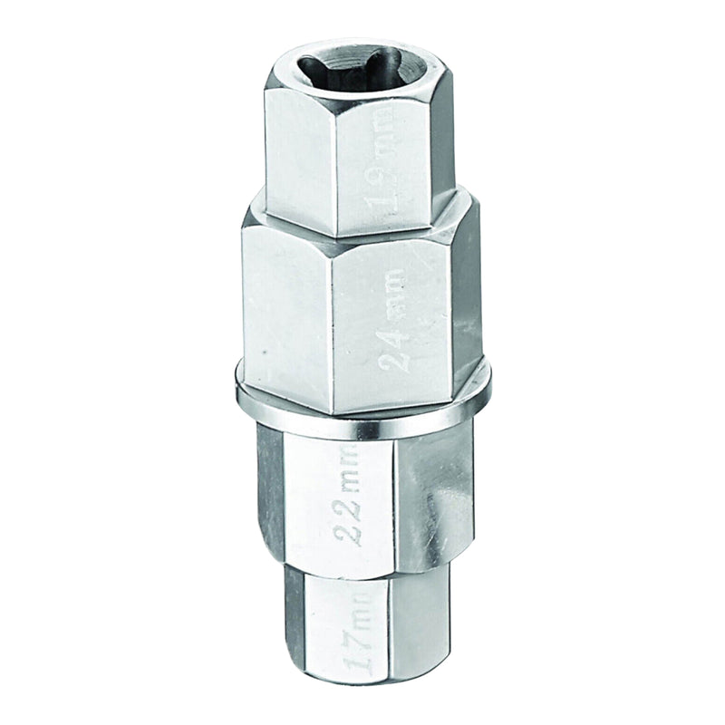 Load image into Gallery viewer, WHITES 4-IN-1 HEX AXLE TOOL 17 19 22 24mm ALUM
