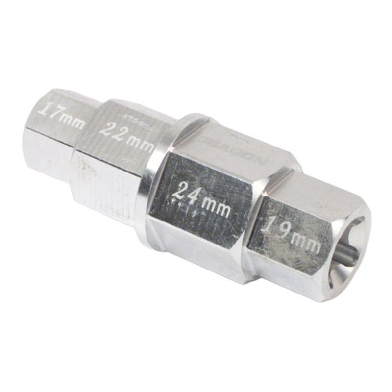 Load image into Gallery viewer, WHITES 4-IN-1 HEX AXLE TOOL 17 19 22 24mm ALUM
