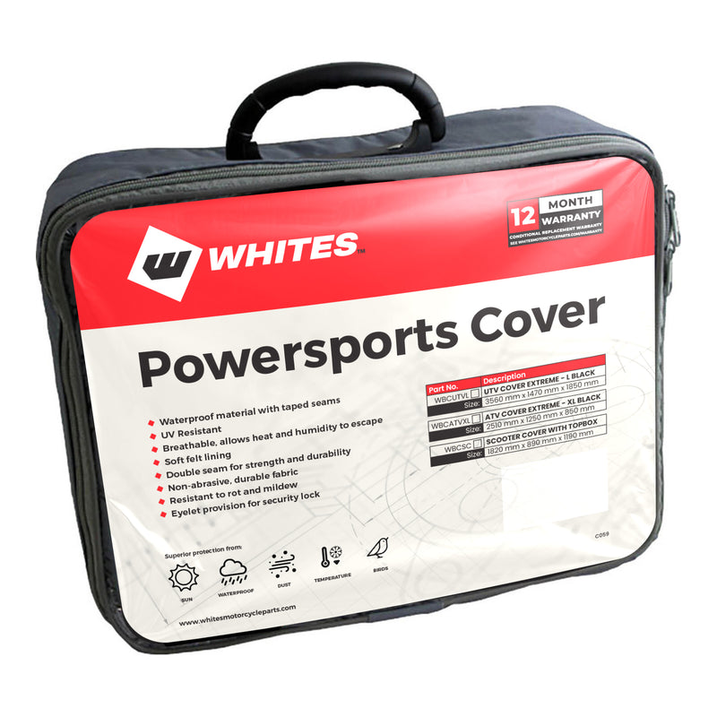 Load image into Gallery viewer, Whites Premium Bike Cover - Large UTV - Black
