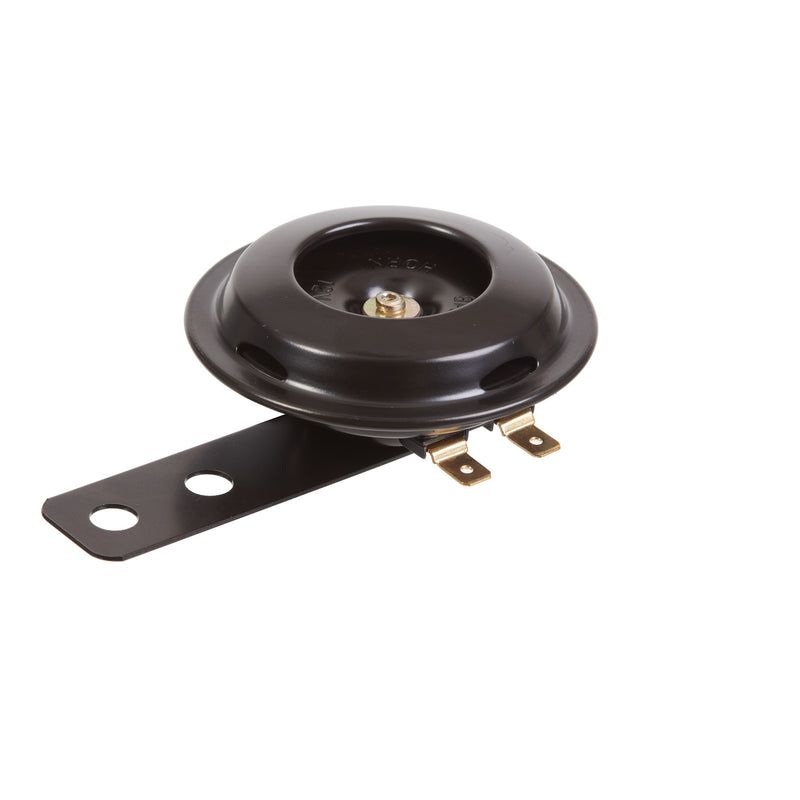Load image into Gallery viewer, Whites 12v Horn - Round Black - 70mm Diameter - 110db
