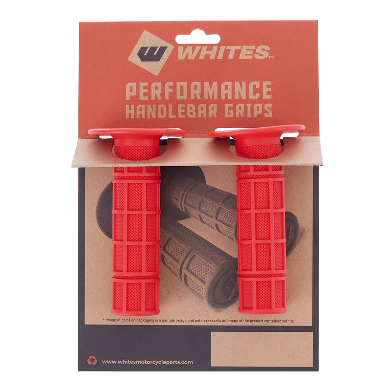 Load image into Gallery viewer, Whites MX Full Waffle Grip - Red
