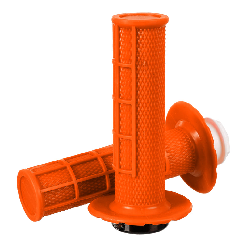Load image into Gallery viewer, Whites Lock On Grips - Half Waffle - Orange (with 6 Cams)
