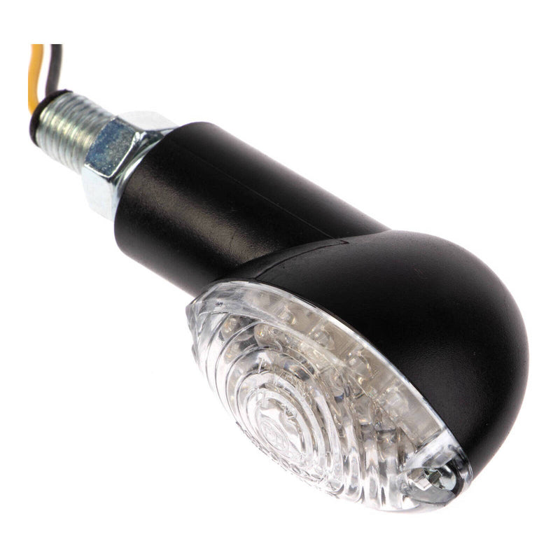 Load image into Gallery viewer, Whites LED Mini-Catseye Flasher - Black, Short Stem
