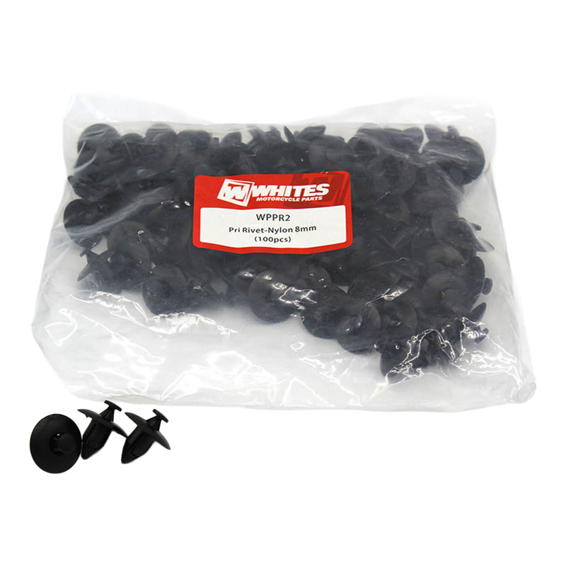 Load image into Gallery viewer, Whites Nylon Pry Rivets - 8mm (100 Pack)
