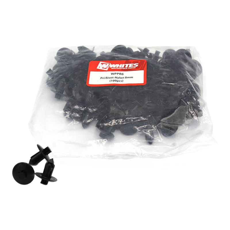 Load image into Gallery viewer, Whites Nylon Pry Rivets - 8mm (100 Pack)
