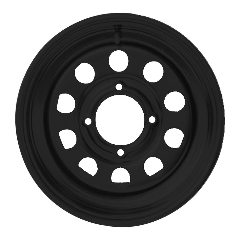 Load image into Gallery viewer, Whites ATV/UTV Steel Rim 14x6 Can-Am Front 4/137 +13 - Black
