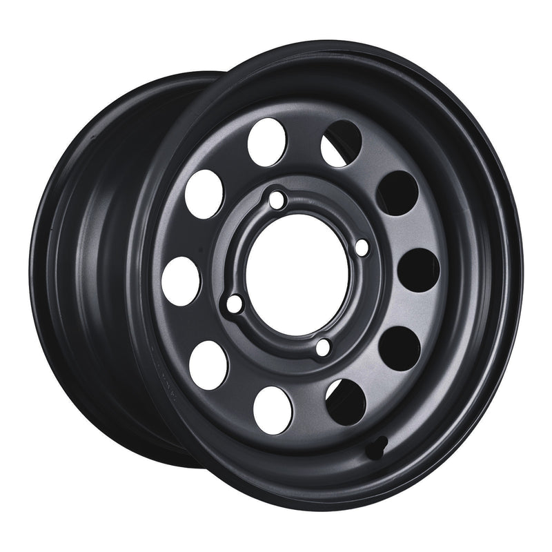 Load image into Gallery viewer, Whites ATV/UTV Steel Rim 14x8 Can-Am Rear 4/137 +32.7 - Black
