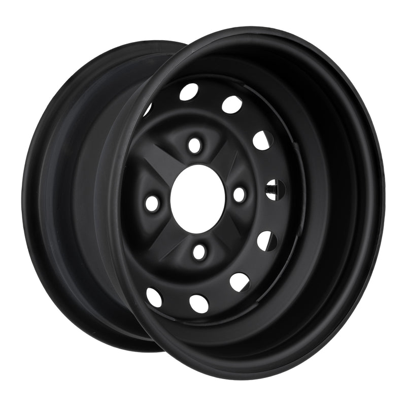 Load image into Gallery viewer, Whites ATV/UTV Steel Rim 12x6 CF-Moto Front 4/110 +15 - Black

