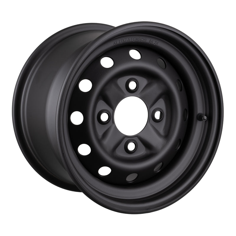 Load image into Gallery viewer, Whites ATV/UTV Steel Rim 12x7.5 CF-Moto Rear 4/110 +46.5 - Black

