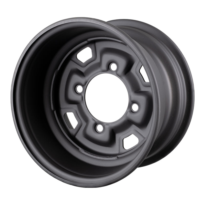 Load image into Gallery viewer, Whites ATV/UTV Steel Rim 12x7 Can-Am Front &amp; Rear 4/137 +12.7 - Black
