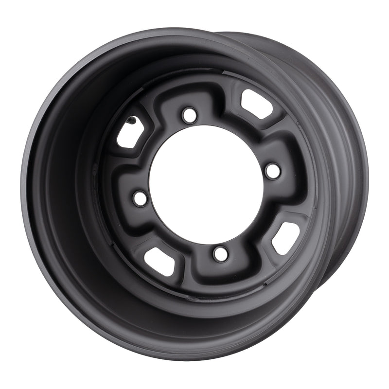 Load image into Gallery viewer, Whites ATV/UTV Steel Rim 12x7 Polaris Front &amp; Rear 4/156 +12.7 - Black
