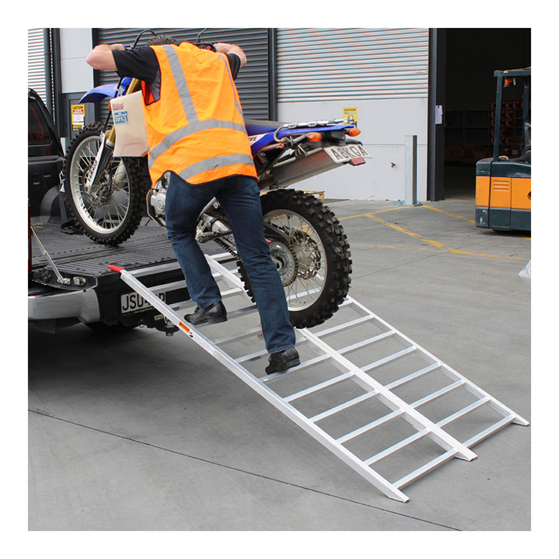 Load image into Gallery viewer, Whites Alloy ATV Folding Ramp 182x114cm - 680kg Rated
