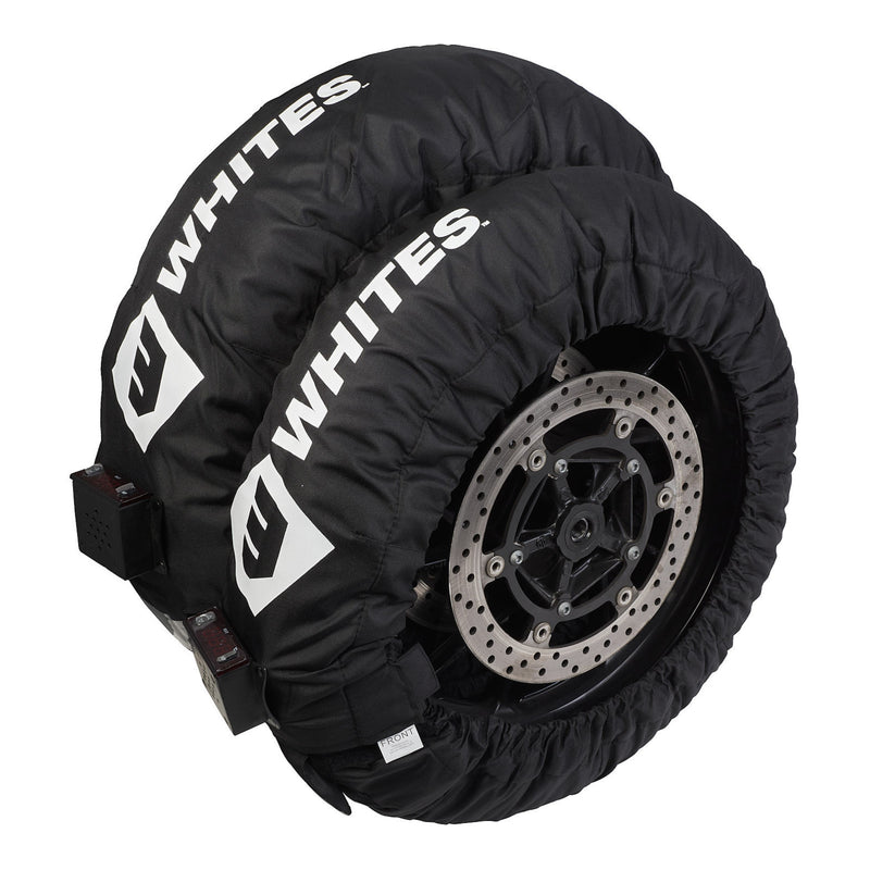 Load image into Gallery viewer, Whites Tyre Warmer C6 Digital 30-90C 120/180-195 Pair - Black

