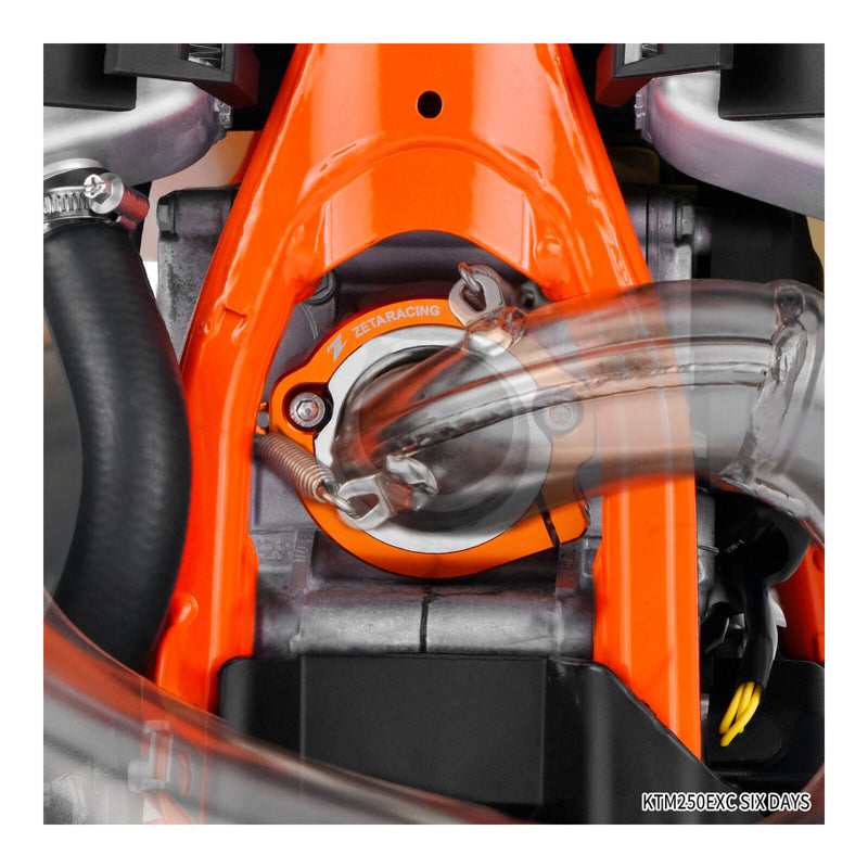 Load image into Gallery viewer, Zeta Exhaust Flange Guard KTM Husqvarna GasGas 2-Stroke - Blue
