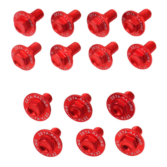 Zeta Aluminum Bolt Set Plastics KTM SX/SXF '16-18 - Orange