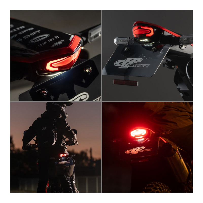 Load image into Gallery viewer, Zeta LED Line Tail Light Holder Kit - Red Lens - Honda CRF450L (-19-), CRF450RL
