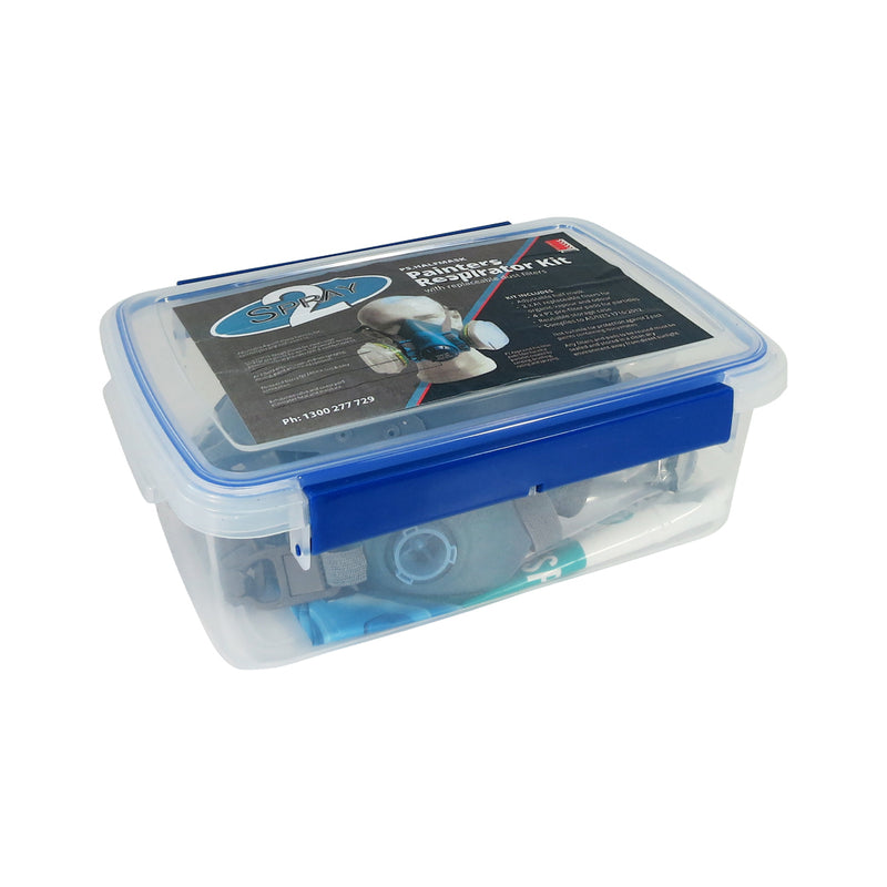 Load image into Gallery viewer, IWATA 2SPRAY HALFMASK PAINTING / SPRAY PAINTING RESPIRATOR KIT
