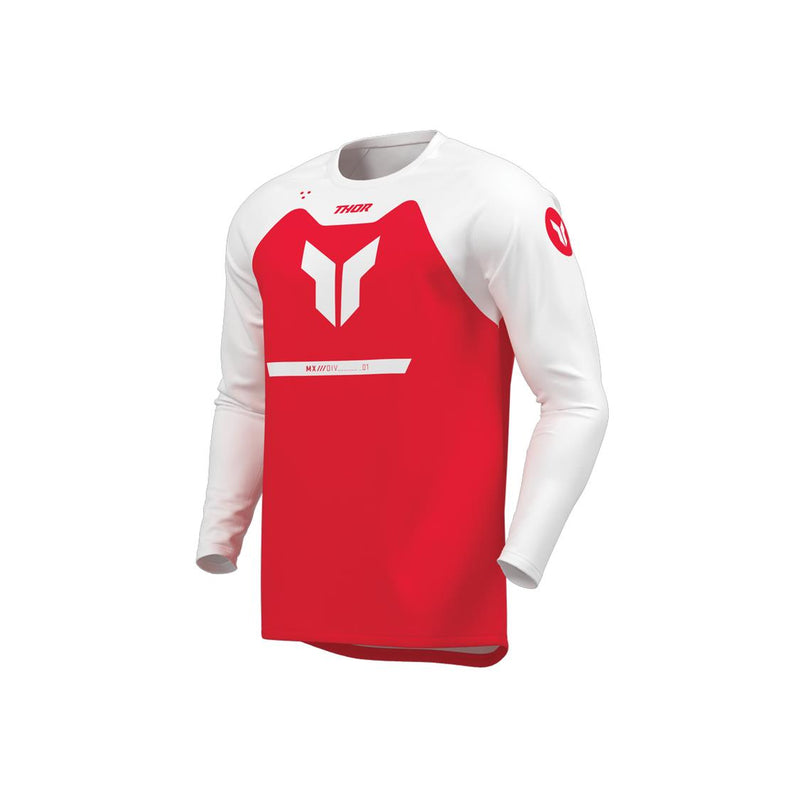 Load image into Gallery viewer, THOR MX JERSEY YOUTH RIDEMODE MENACE RED
