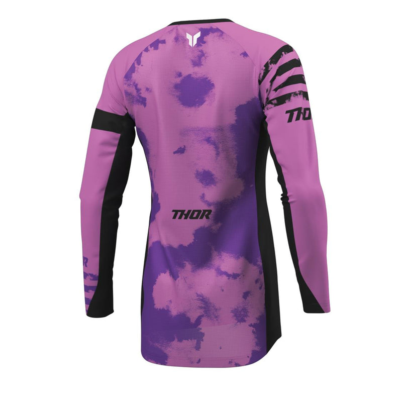 Load image into Gallery viewer, THOR JERSEY WOMEN LAUNCHMODE BLEACH BLK/ORG
