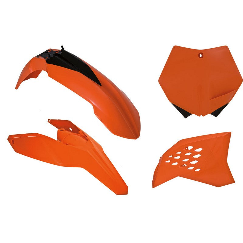Load image into Gallery viewer, PLASTICS KIT RTECH 4 PIECE ORANGE KTM EXC SX EXC-F SX-F
