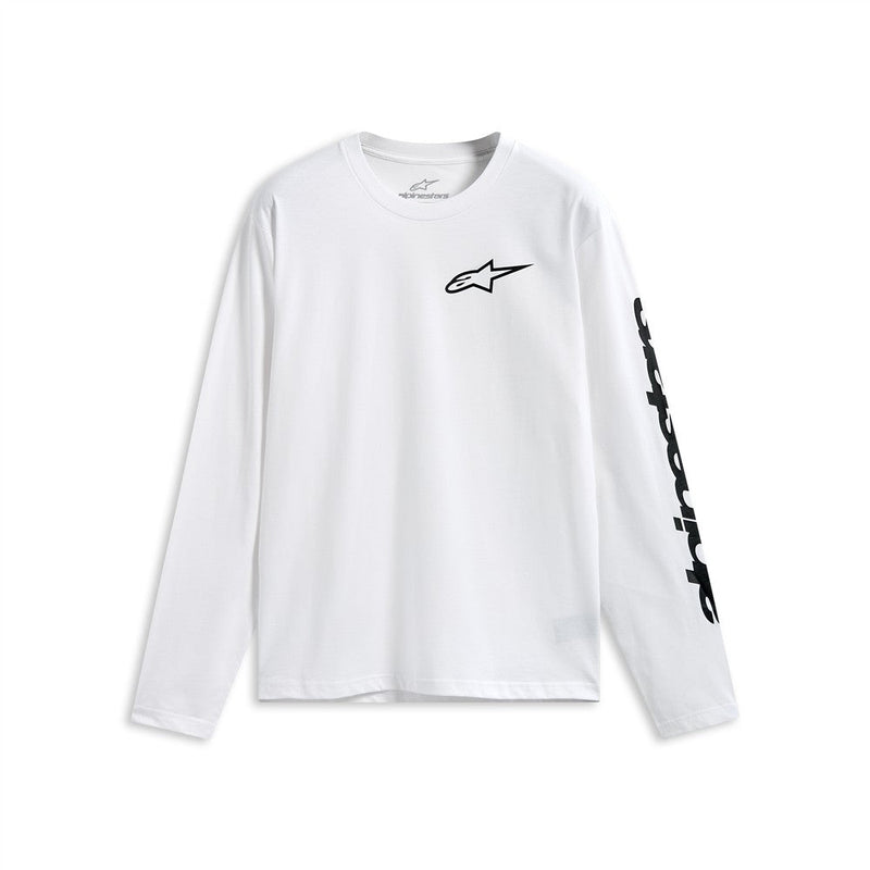 Load image into Gallery viewer, Alpinestars Trackside Long Sleeve CSF Tee White/Black
