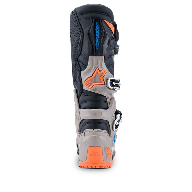 Load image into Gallery viewer, Alpinestars Tech-7 Enduro Boots Black/Warm Gray/Orange Fluoro

