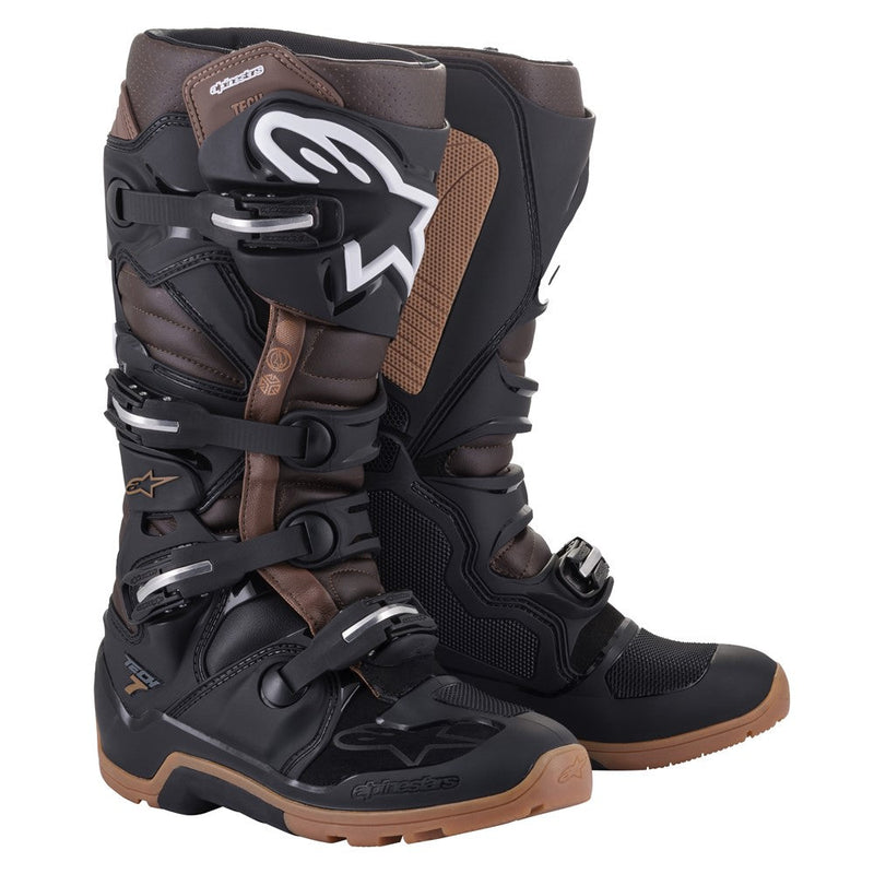 Load image into Gallery viewer, Alpinestars Tech-7 Enduro Boots Black/Dark Brown
