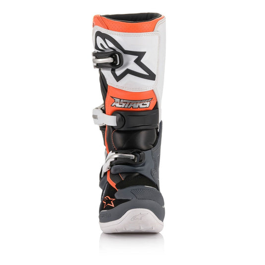 Alpinestars Tech-7S MX Boots Black/Gray/White/Orange Fluoro