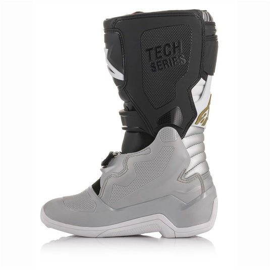 Alpinestars Tech-7S MX Boots Black/Silver/White/Gold