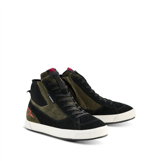 Alpinestars Stated Waterproof Shoes Military Green/Black/Off White /42