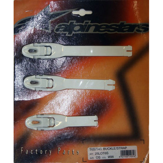 Alpinestars Tech-6S/4S Strap Kit White