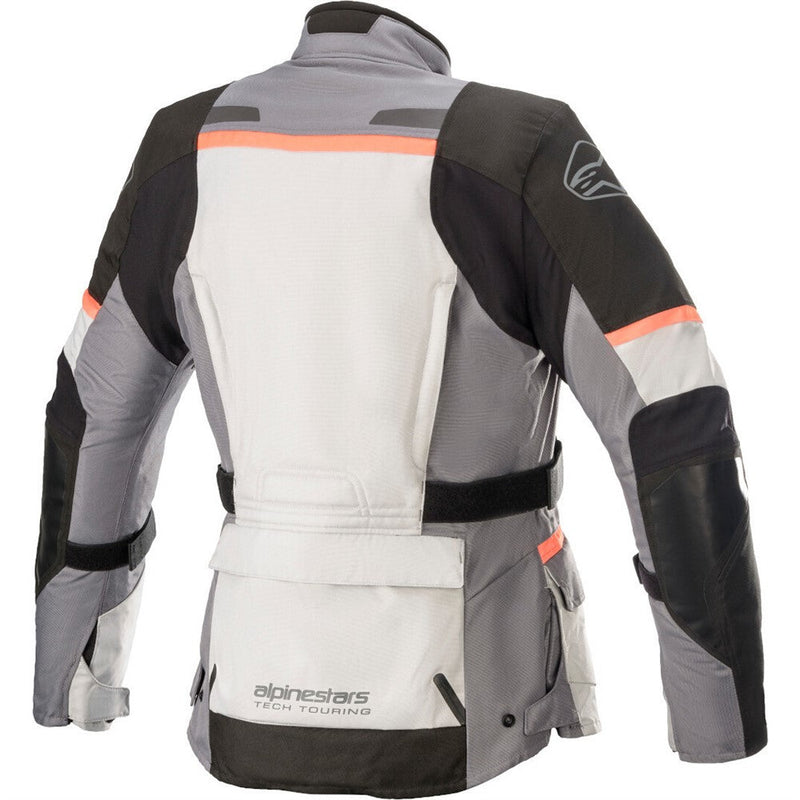 Load image into Gallery viewer, Alpinestars Stella Andes v3 Drystar Jacket Ice Gray/Dark Gray/Coral

