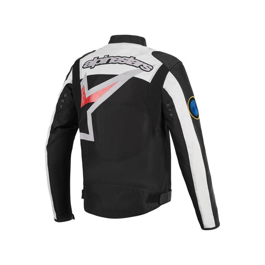 Alpinestars Axton Leather/Textile Jacket Black/Off White/Bright Red