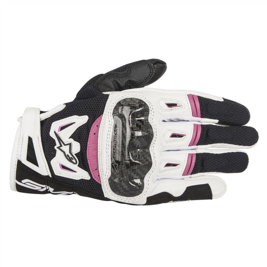 Alpinestars Stella SMX-2 Air Carbon Gloves Black/White/Fuchsia