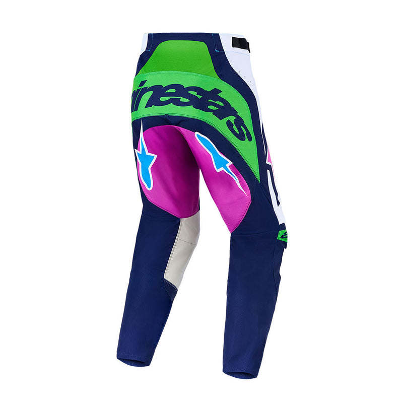 Load image into Gallery viewer, Alpinestars Techstar Maven Pants White/Blithe Blue/Green Fluoro
